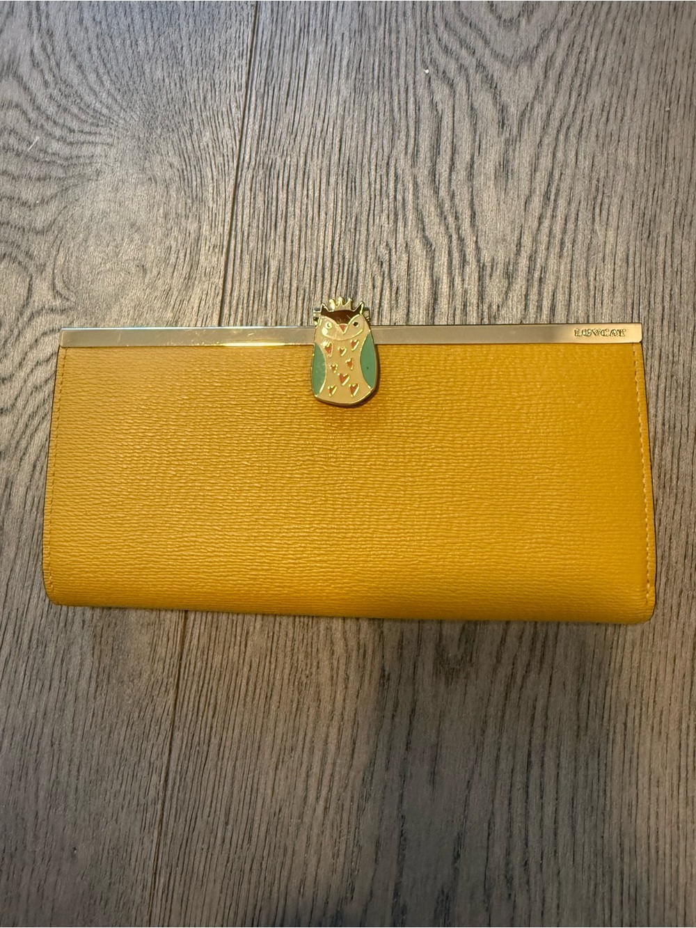Yellow Owl Accent Women's Clutch Wallet